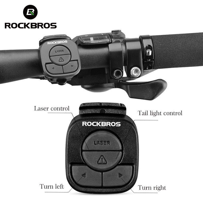 ROCKBROS Bicycle Rear Light with Saddle Fitting & Remote Control LKWD-R1
