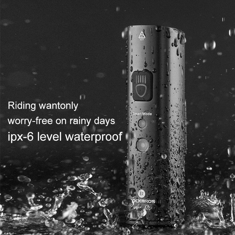 ROCKBROS 1000 Lumen Front Bike Light V9M-1000 + Bicycle Rear Light with Saddle Fitting & Remote Control LKWD-RI