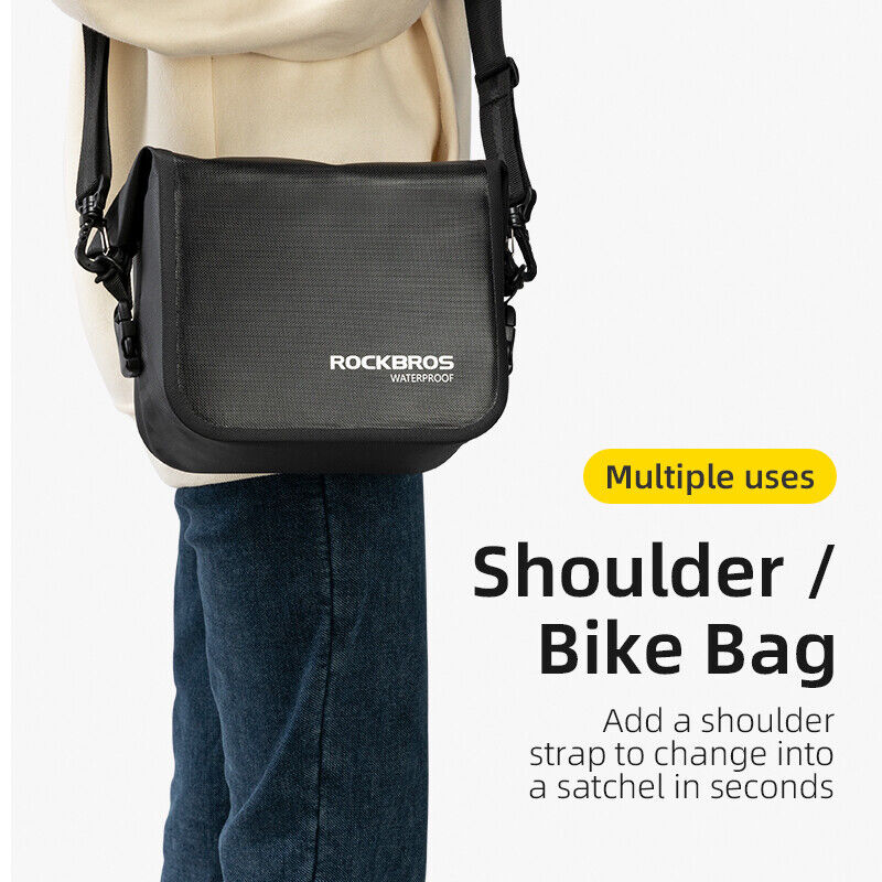 ROCKBROS Bike Handlebar Bag Waterproof 3L (Strap Mount Only)
