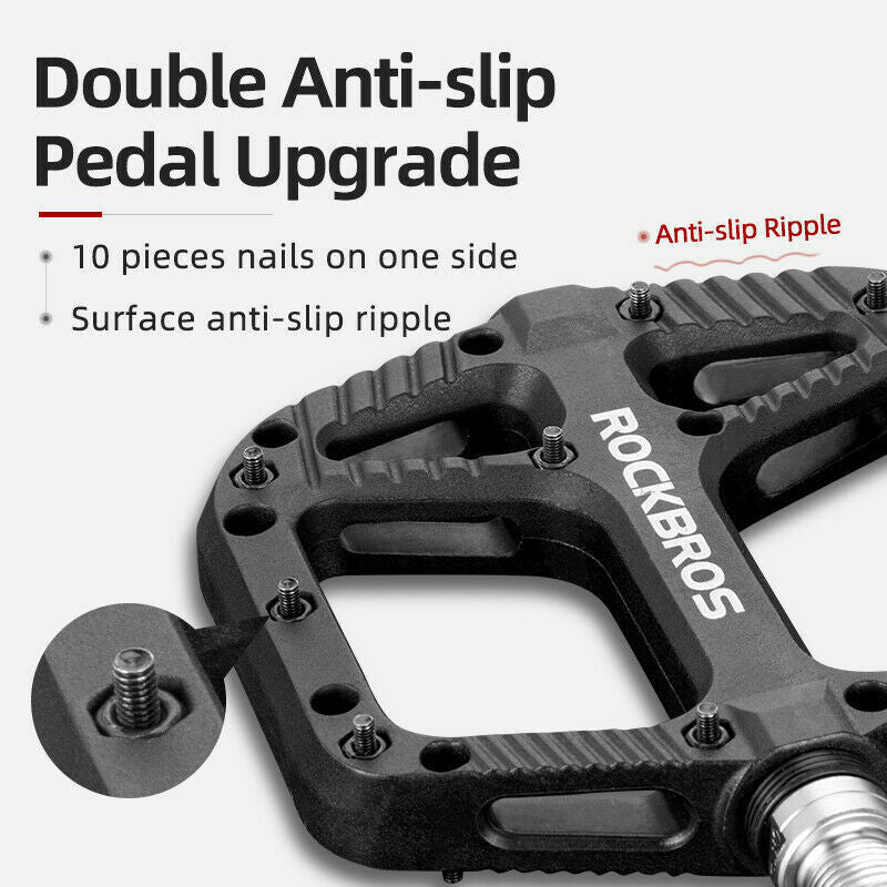 ROCKBROS Extra Large Bike Pedals in Various Colours (Pair)