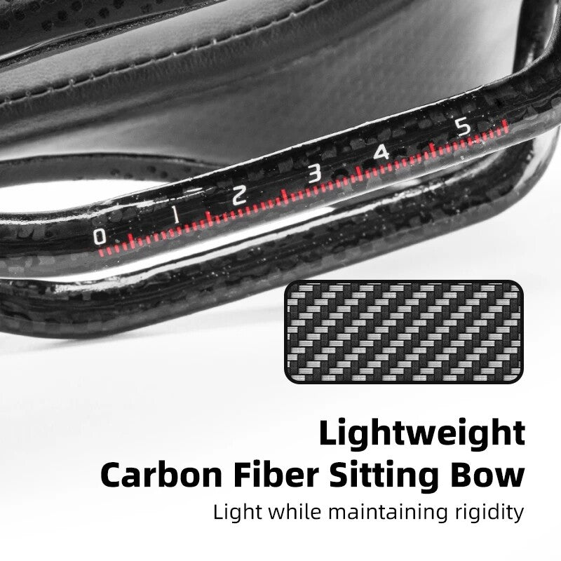 ROCKBROS Bike Carbon Fiber Saddle Ultralight Hollow Breathable Cycling Bicycle Seat
