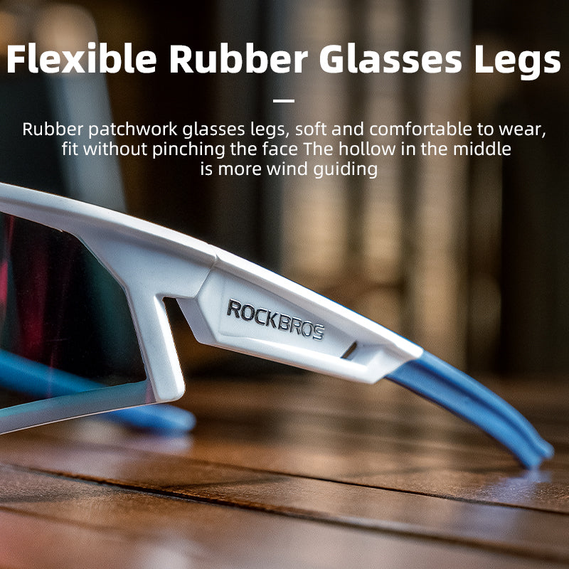 ROCKBROS Photochromic Goggle Cycling Sunglasses Sport Road Mountain Bike Glasses
