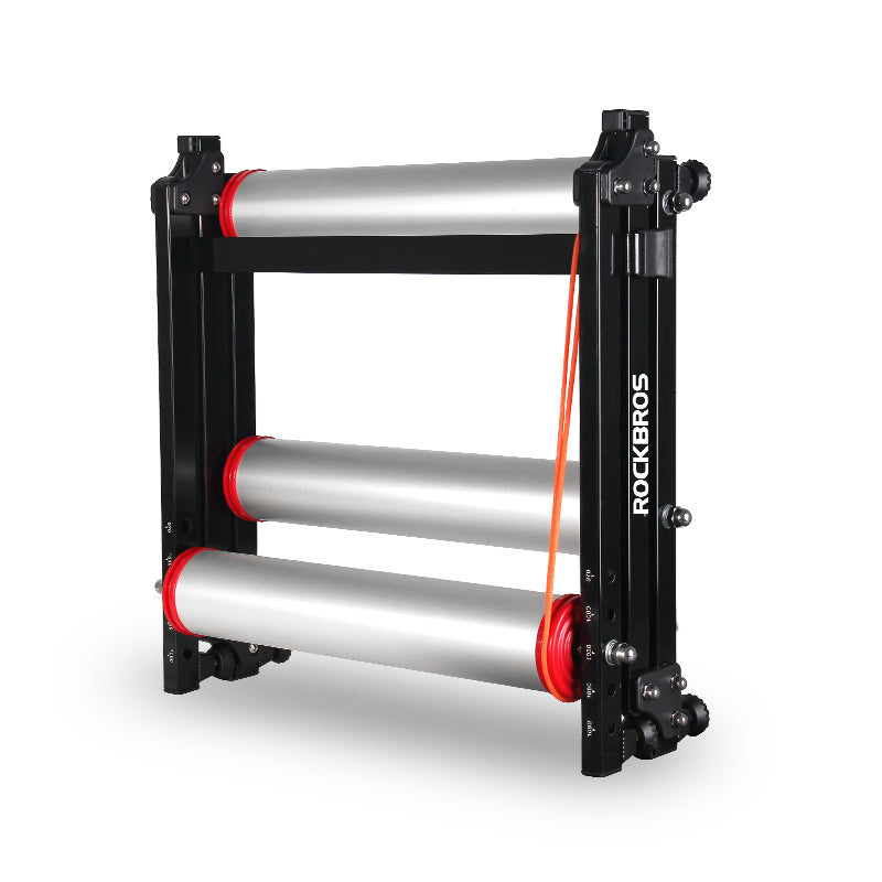 ROCKBROS Cycling Bicycle Roller Trainer Black Bike Rollers Foldable Indoor Cycling Training Silent Rollers Exercise Indoor Folding