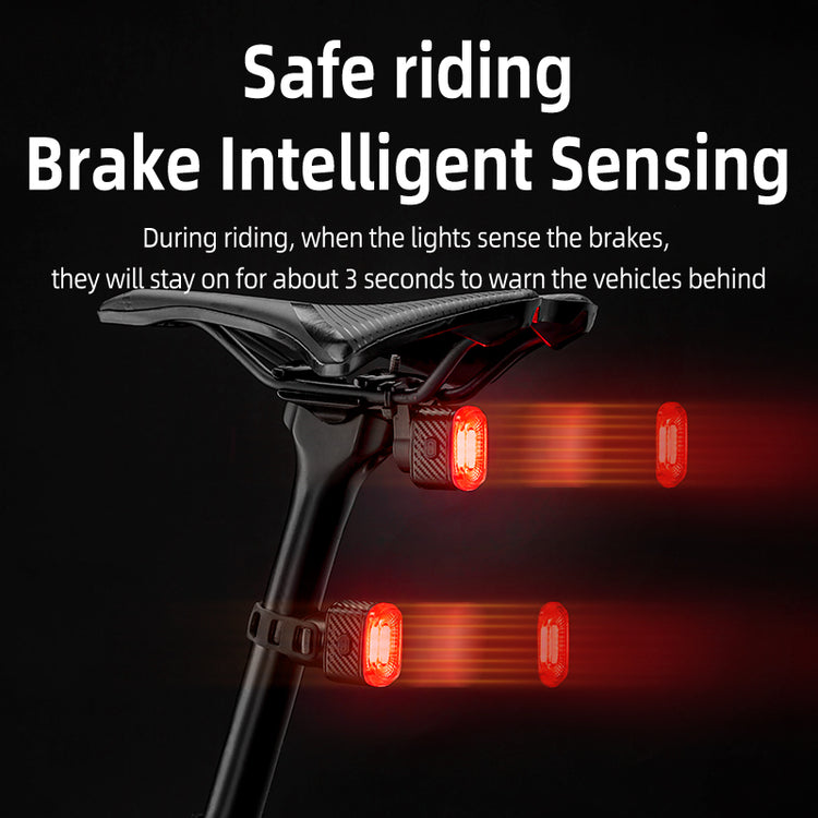 Cyclist Rear Lights ROCKBROS Cycling Rear Light Q2S/Q2 with 5 Modes