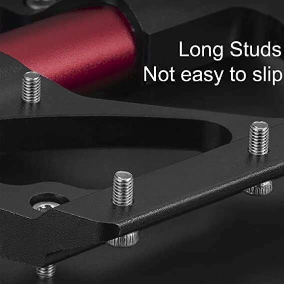 ROCKBROS Super Lightweight Bike Pedals in Black or Red (Pair)