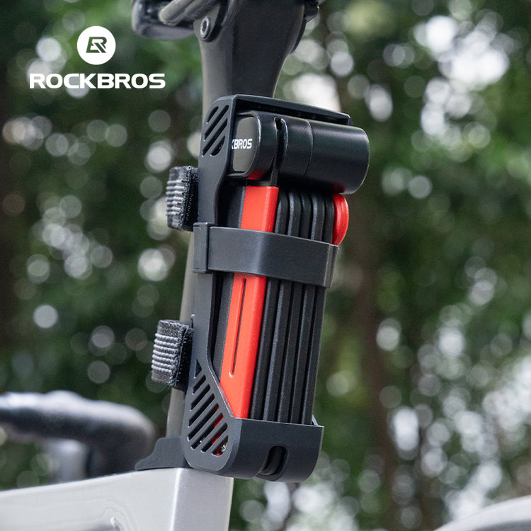 ROCKBROS Portable Bicycle Bike Folding Lock With Bracket