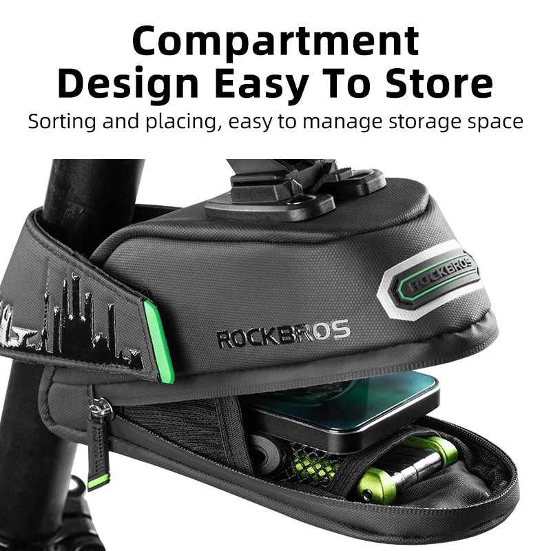 Waterproof Cycling Rear Saddle Bag Bike Rear Seatpost Panniers MTB Bike Accessories 1L/1.5L