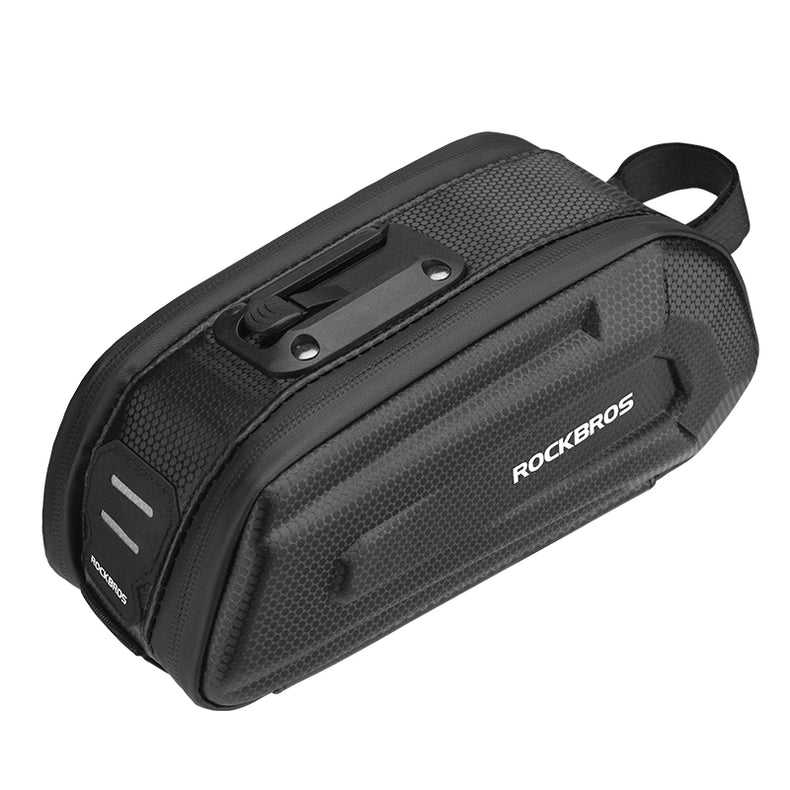 ROCKBROS Bike,Bicycle Saddle Bag Under Seat 3D Hard Shell Bike Seat Bag with Silver Reflective Strip Bike Bag for Mountain Road Bikes, Quick Release 1.7L