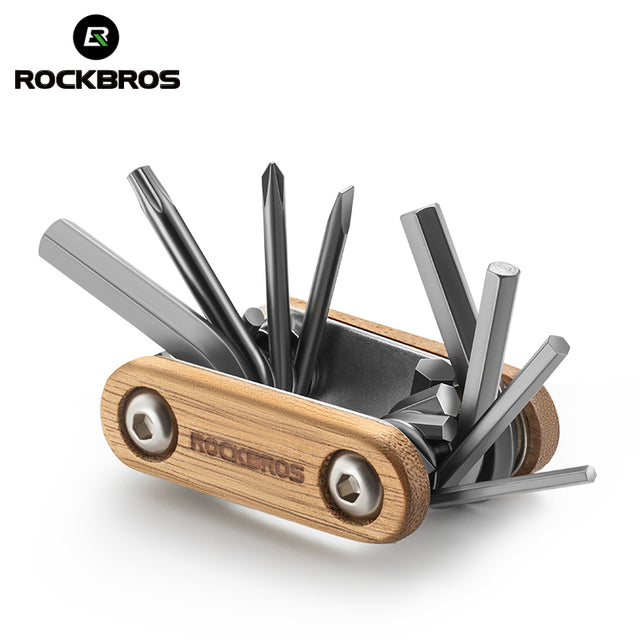 ROCKBROS 8-in-1 Multifunctional Portable Wooden Tool