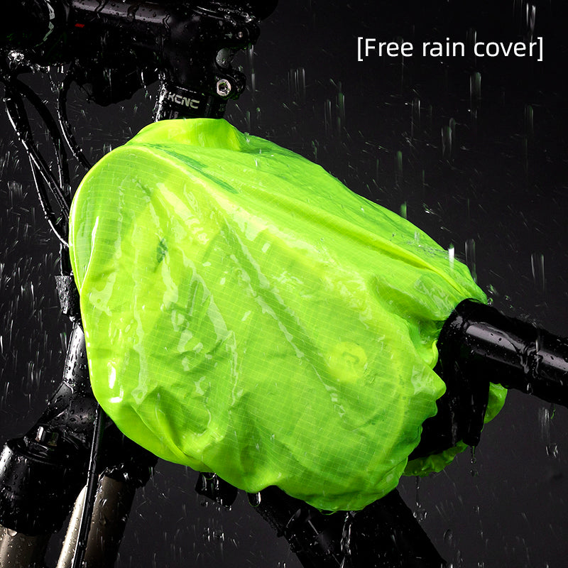 ROCKBROS Bike Front Frame Handlebar Phone Mount Bag Bicycle Top Tube Bag Waterproof Cycling Accessories Bike Pouch with 360° Rotation Phone Holder Fit Smartphone Below 6.7''
