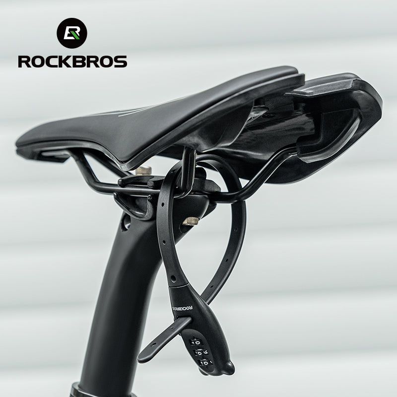 ROCKBROS 3-digit Password Tie Helmet Lock Multipurpose Bicycle Electric Scooter Motorcycle Portable Anti-theft Bike Accessories