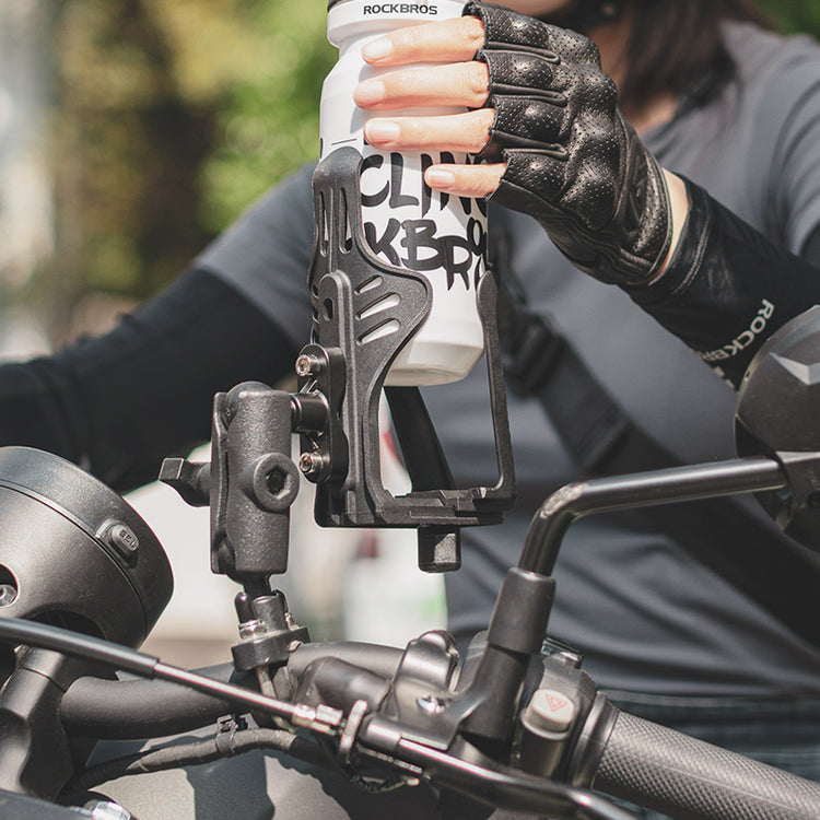 ROCKBROS Motorcycle Bottle Mount Holder Bicycle Water Bottle Cage MTB Road Bike Kettle Bracket