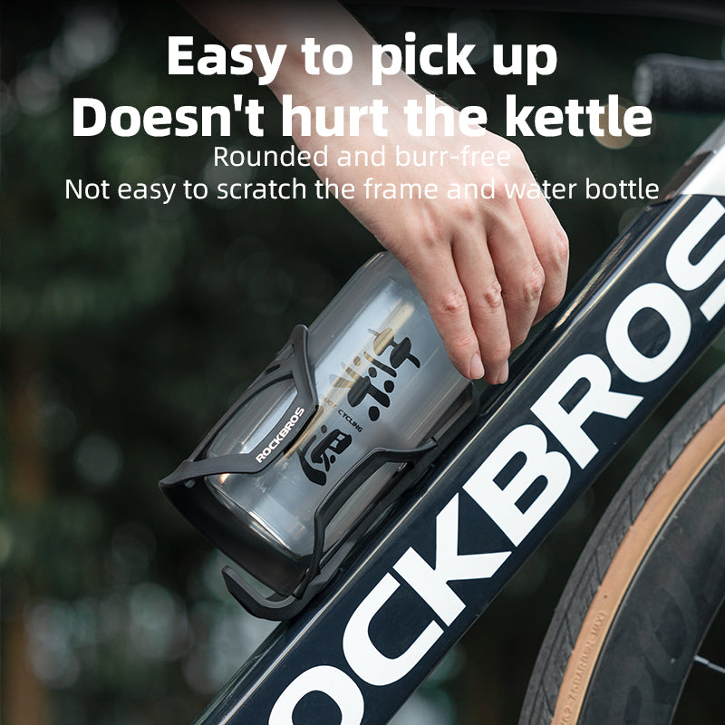 ROCKBROS Adjustable Bicycle Bottle Holder MTB Water Cages Cycling Drink Cup ABS Holder Mountain Road Bike Black