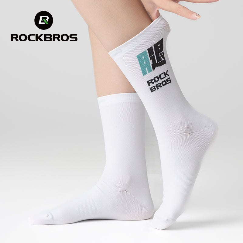 ROCKBROS Cycling Socks High Elastic Breathable Men Women Running Biking Football Basketball Outdoor Professional Sports Racing Socks