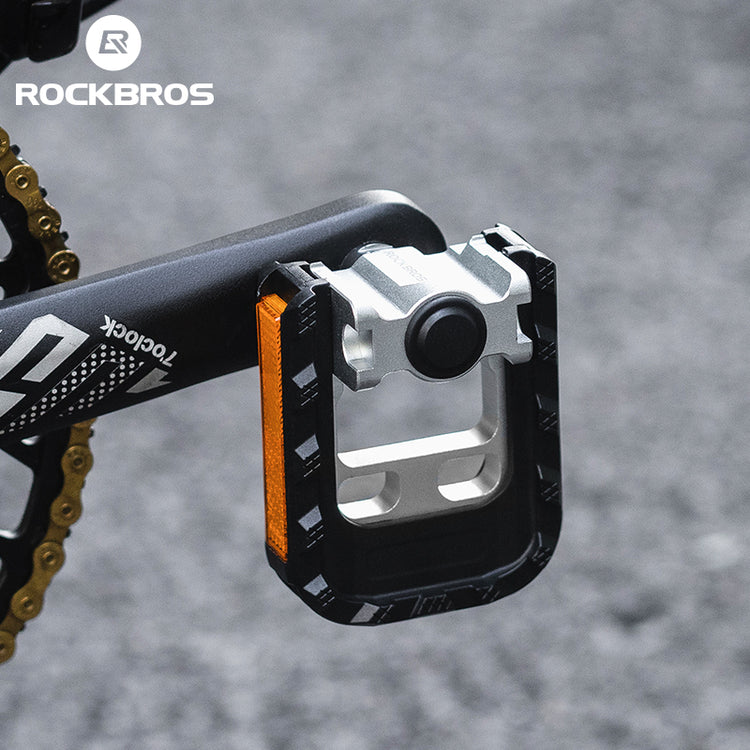 ROCKBROS Bicycle Folding Bike Foldable Pedals Reflective 9/16''