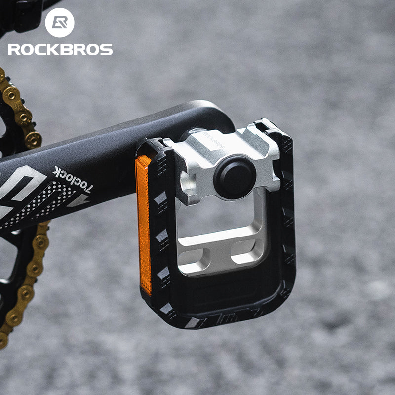 ROCKBROS Bicycle Folding Bike Foldable Pedals Reflective 9/16''