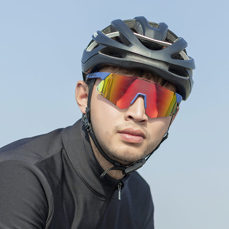 ROCKBROS Bicycle Glasses UV400 Sunglasses Cycling Photochromic Eyewear Clear Lens