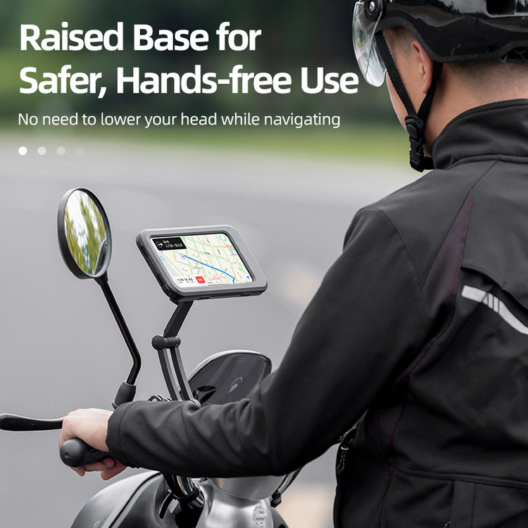 ROCKBROS 360° Rotatable Bike Handlebar Phone Holder 6.7in Waterproof Surface Touch Screen