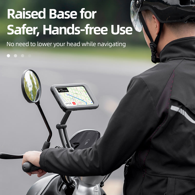 ROCKBROS 360° Rotatable Bike Handlebar Phone Holder 6.7in Waterproof Surface Touch Screen