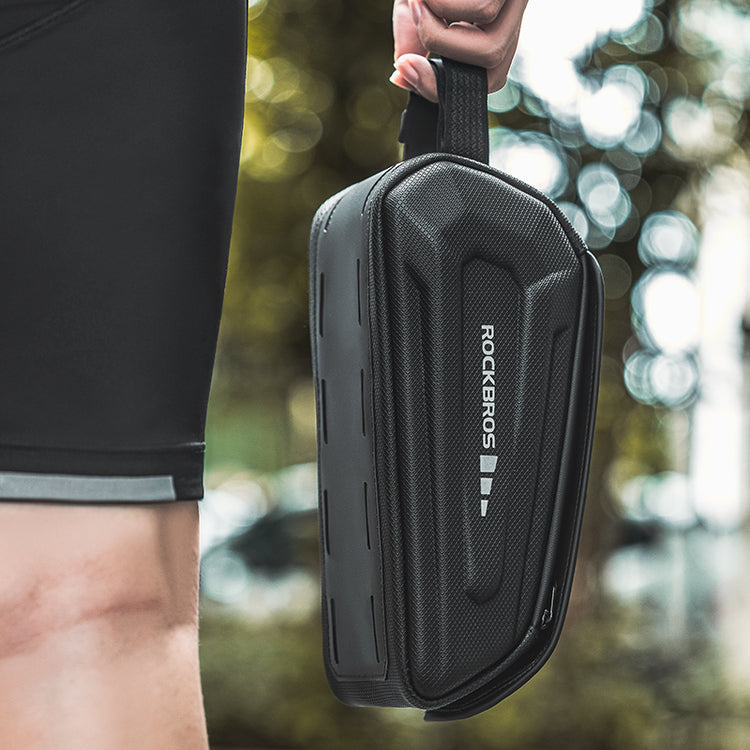 ROCKBROS Waterproof Bike Front Frame Tube Bag Cycling Phone Holder Bag 1.7L