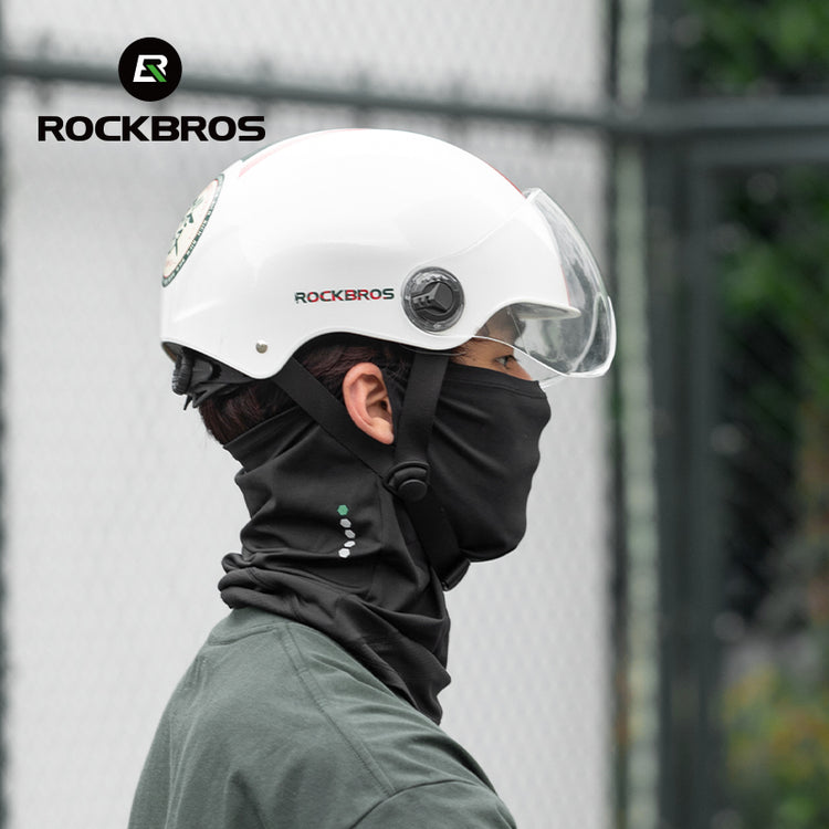 ROCKBROS Cycling Mask COOLMAX Fabric Summer Sun UV Protection Full Face Mask Balaclava Breathable Quick-drying Hiking Windproof Motorcycle Scarf