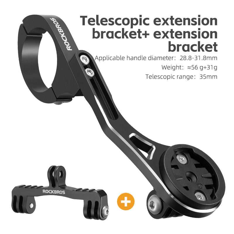 ROCKBROS Bicycle Extension Bracket Cycling Bike Light Speedometer Sports Camera Mount