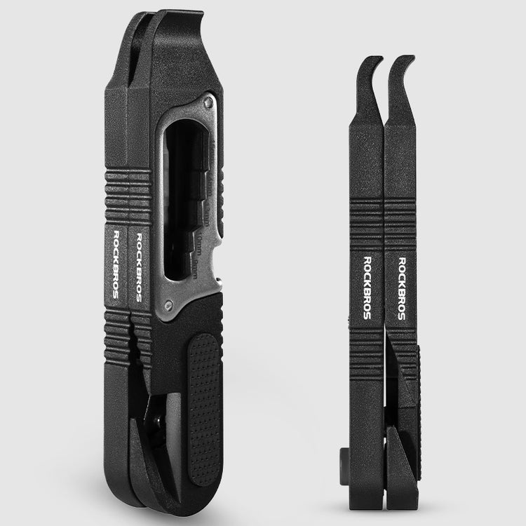 ROCKBROS Bike Bicycle Tire Lever Portable Multi-function Hex Wrench Spoke Hook Tool Kit