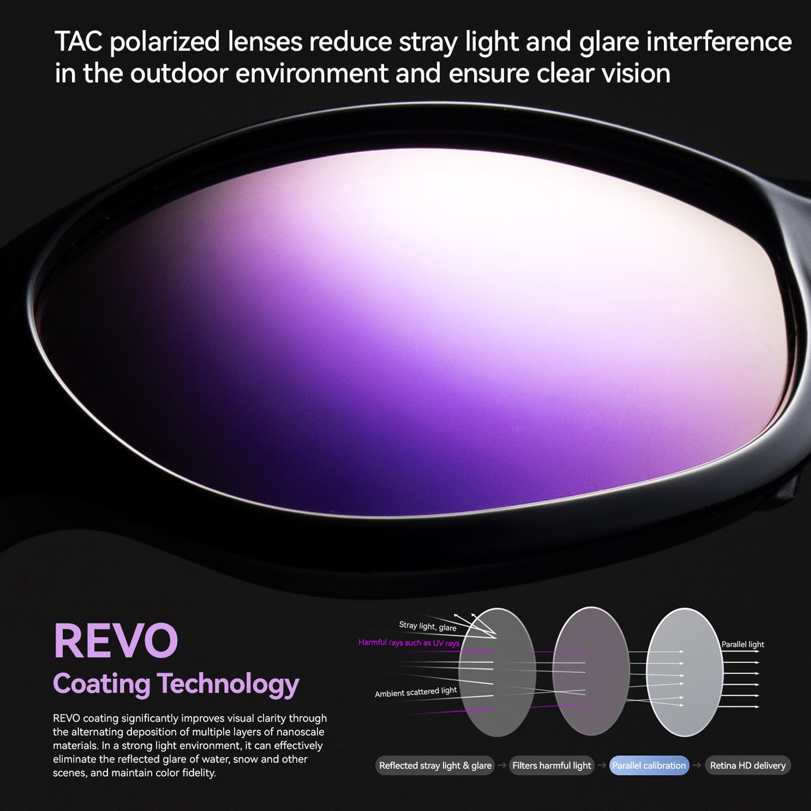 ROCKBROS Apex Ultra-light Polarised Sunglasses for outdoor sports and daily wear.
#color_brown