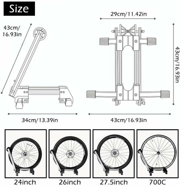 ROCKBROS Foldable Bike Stand for Indoor Parking