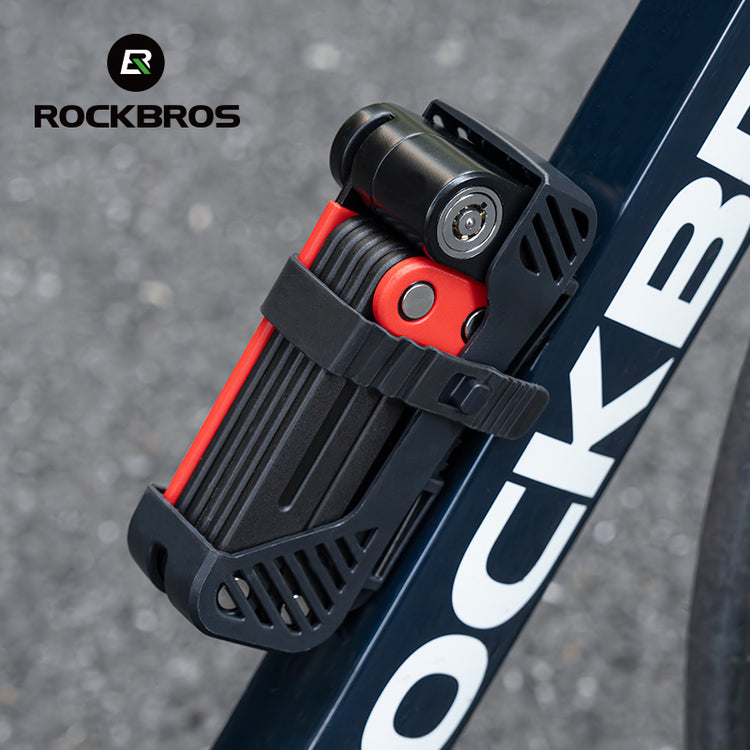ROCKBROS Portable Bicycle Bike Folding Lock With Bracket