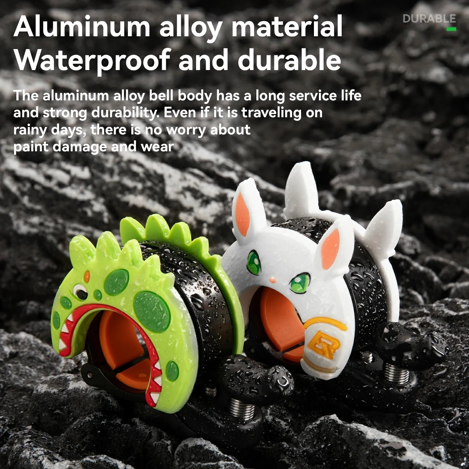 rockbros cartoon bike bell rabbit and dinosaur design loud waterproof
#option_dinosaur