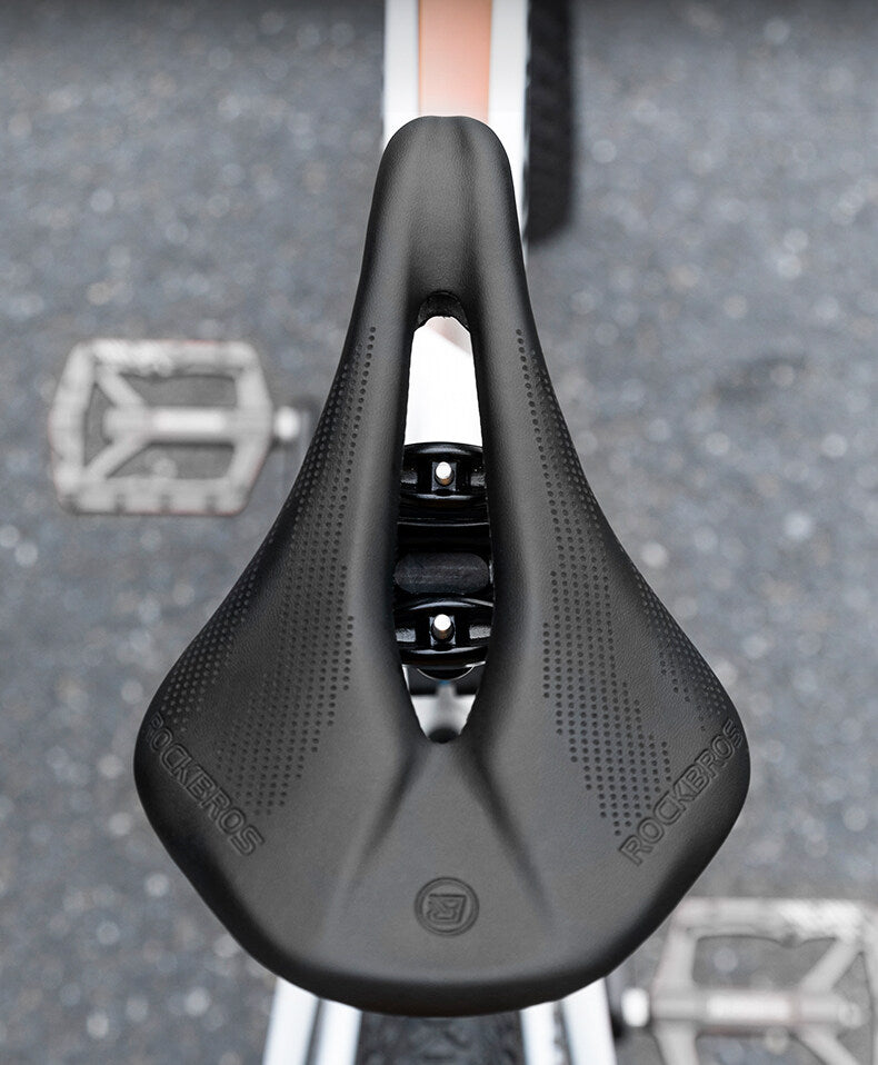 ROCKBROS Bike Carbon Fiber Saddle Ultralight Hollow Breathable Cycling Bicycle Seat