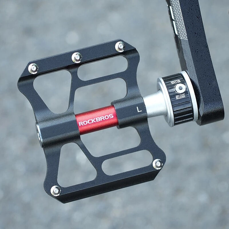 ROCKBROS Quick-Release Bike Pedals in Black (Pair)
