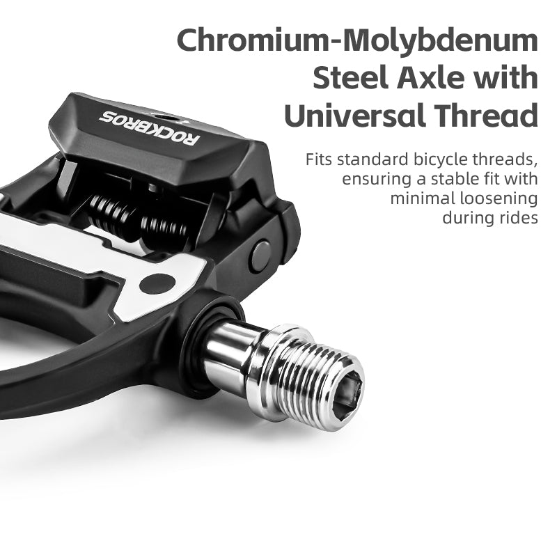 ROCKBROS Road Bike Lock Pedals SPD Bicycle Pedals Sealed Bearings Fit Shimano