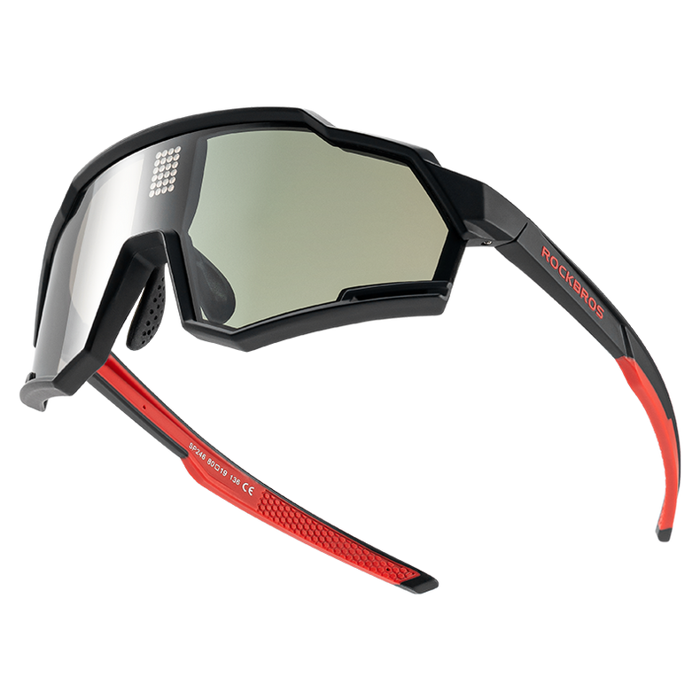 ROCKBROS Cycling Photochromic Electronic Colour Changing Sunglasses Clear