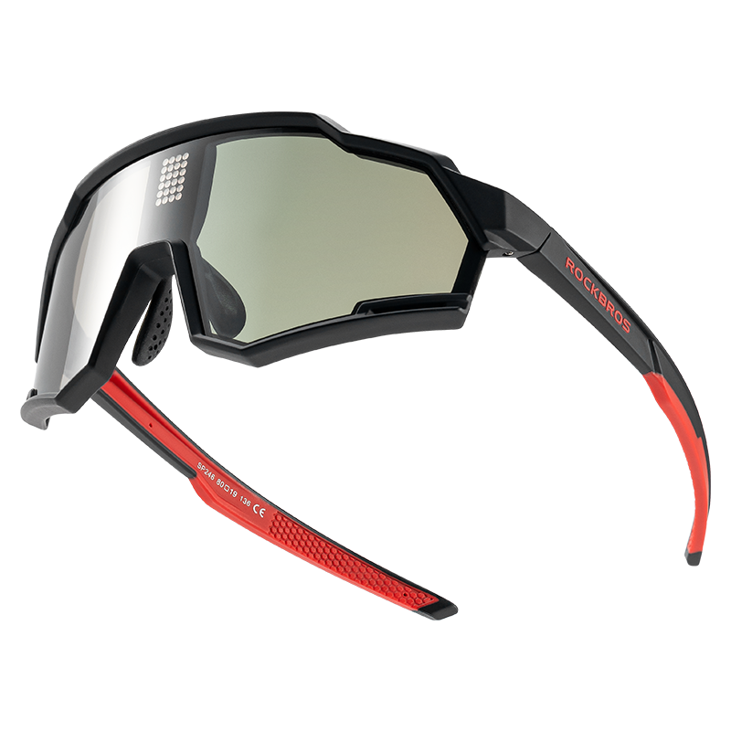 ROCKBROS Cycling Photochromic Electronic Colour Changing Sunglasses Clear