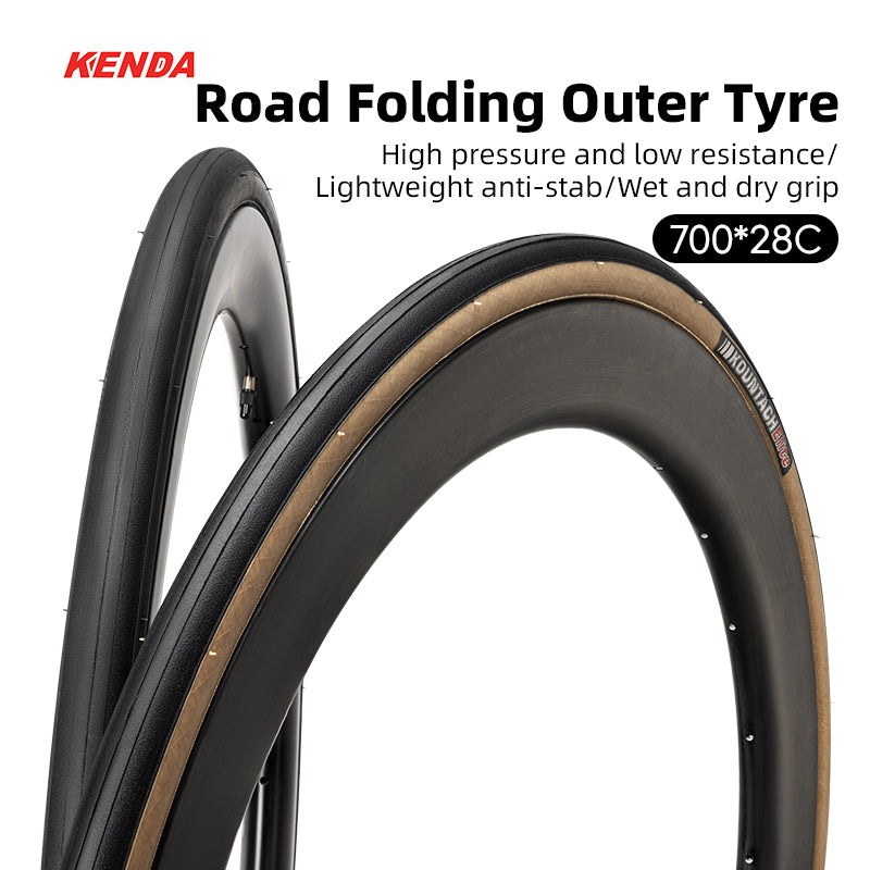 KENDA Road Bike Folding Outer Tyre Anti-Stab 700X28C/25C 60TPI Bicycle Tire