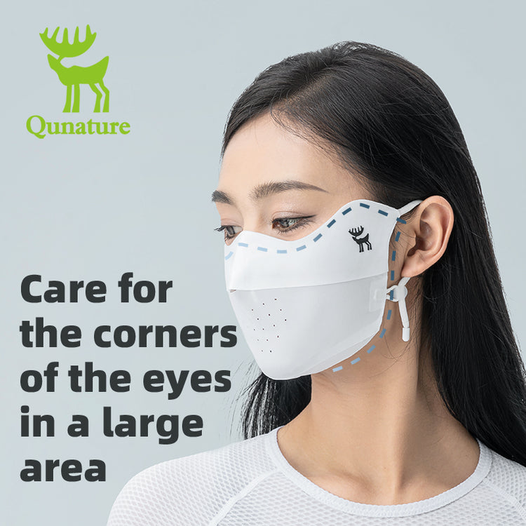 Qunature Summer Outdoor Face Mask Breathable Comfort UV Protection