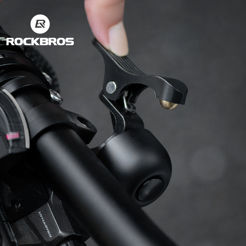 ROCKBROS Bike Bell Copper Alloy Durable Bicycle Bell with Clear&Long Sound Bike Ring Bell