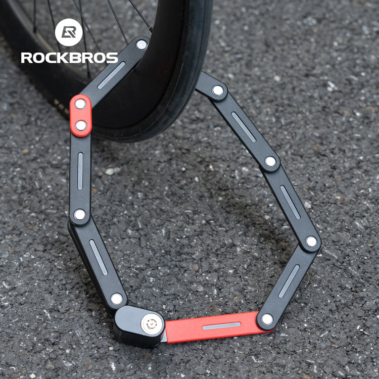 ROCKBROS Portable Bicycle Bike Folding Lock With Bracket