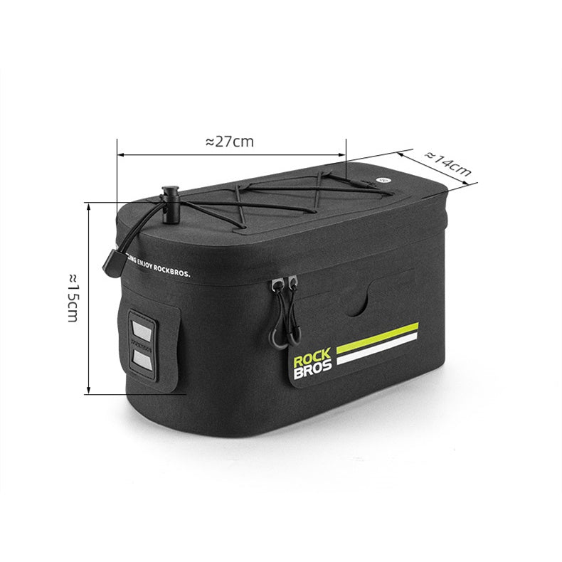 ROCKBROS Bicycle Rear Rack Pannier Bag 6L Waterproof Bike Trunk Bag Storage Bag