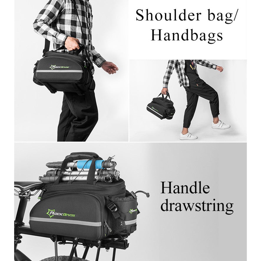 ROCKBROS Bicycle Pannier Bike Bag with Extendable Compartments