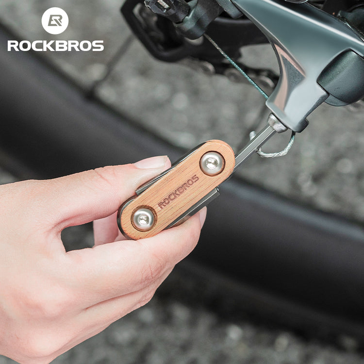 ROCKBROS 8-in-1 Multifunctional Portable Wooden Tool