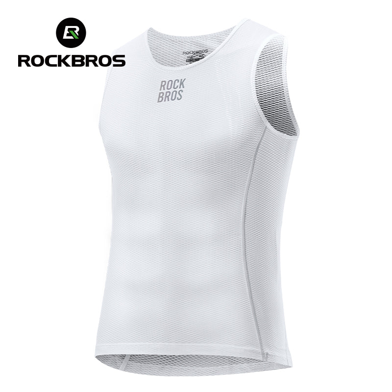 ROCKBROS Men Cycling Base Layer Sweat Wicking Stretch Breathable Sporty Vest