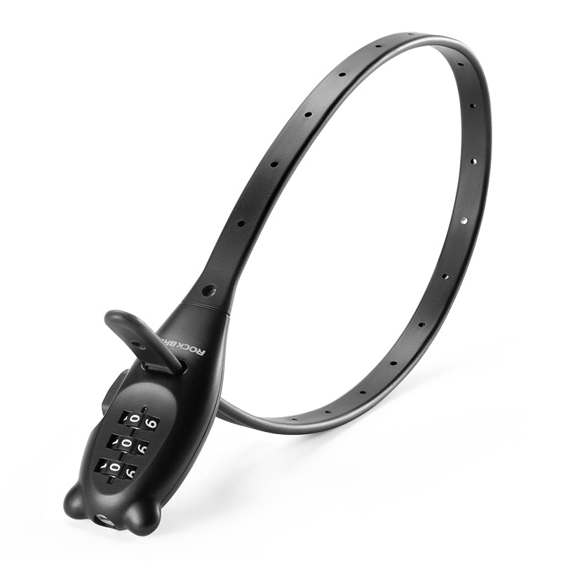 ROCKBROS 3-digit Password Tie Helmet Lock Multipurpose Bicycle Electric Scooter Motorcycle Portable Anti-theft Bike Accessories