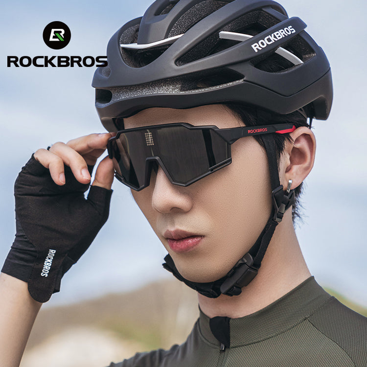 ROCKBROS Cycling Photochromic Electronic Colour Changing Sunglasses Clear