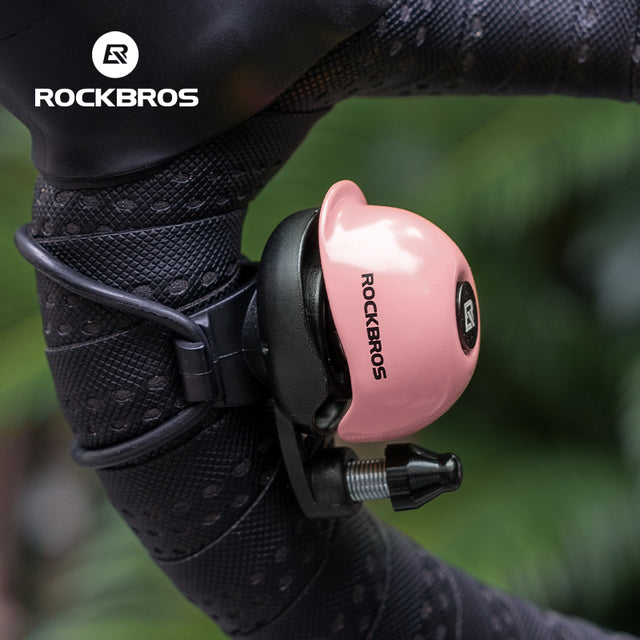 ROCKBROS Bicycle Bike Handlebar Bell 80dB Loud Sound Copper Alloy Alarm Ring Horn