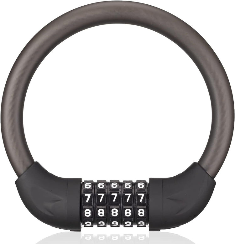 ROCKBROS Bike Lock 5 Digit Cable Lock Lightweight Bicycle Lock Combination Portable Lock