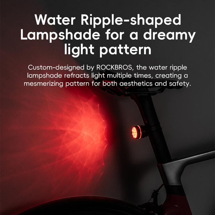 ROCKBROS Touch Switch Bike Rear Light MTB Bicycle Taillight Brake Sensing USB-C
