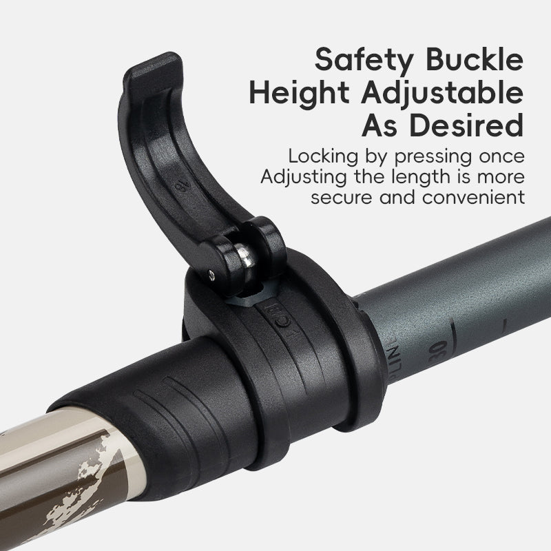 Qunature Climbing Hiking Trekking Pole Walking Handle Stick Telescopic Rod